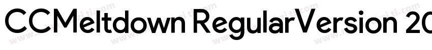 CCMeltdown RegularVersion 200 2015字体转换